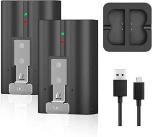 2-Pack Rechargeable Batteries for Ring Doorbell & Cam
