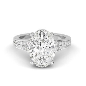 1 Carat Lab Grown Diamond Vintage Engagement Ring