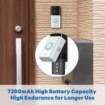 Ring Battery Replacement - 2 Pack, 7200mAh