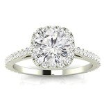 14K White Gold 1 Carat Lab Grown Diamond Ring