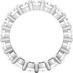 Elegant 14K White Gold Lab Grown Diamond Eternity Ring