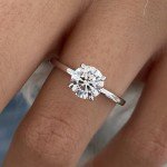 1 Carat Lab Grown Diamond Solitaire Engagement Ring