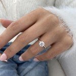 1 Carat Lab Grown Diamond Solitaire Engagement Ring