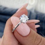 1 Carat Lab Grown Diamond Solitaire Engagement Ring