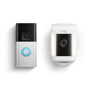 Ring Battery Doorbell Plus & Spotlight Cam Combo