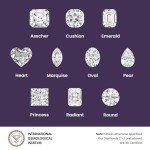 14K White Gold Twisted Round Cut Lab Diamond Ring