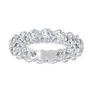 14K White Gold Lab-Grown Diamond Eternity Band Ring