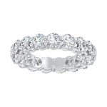 14K White Gold Lab-Grown Diamond Eternity Band Ring