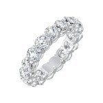 14K White Gold Lab-Grown Diamond Eternity Band Ring
