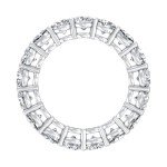 14K White Gold Lab-Grown Diamond Eternity Band Ring