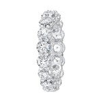 14K White Gold Lab-Grown Diamond Eternity Band Ring
