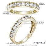 1 cttw Diamond Half Eternity Band in 14K Gold