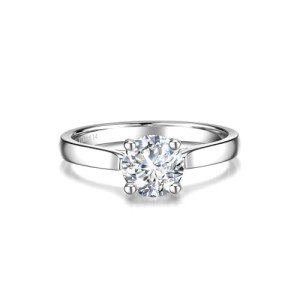 Lab Grown 1 Carat Diamond Solitaire Ring