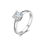 Lab Grown 1 Carat Diamond Solitaire Ring