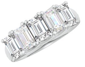 2.5 Carat Lab Grown Emerald Cut Diamond Ring