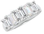 2.5 Carat Lab Grown Emerald Cut Diamond Ring