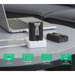 2-Pack Replacement Battery with Charger for Ring Products