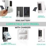 2-Pack Replacement Battery with Charger for Ring Products