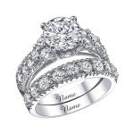 14K Gold Lab Grown Diamond Bridal Ring Set