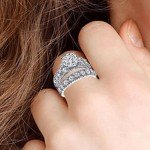 14K Gold Lab Grown Diamond Bridal Ring Set