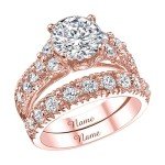 14K Gold Lab Grown Diamond Bridal Ring Set