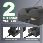 2-Pack Rechargeable Batteries for Ring Doorbell