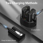 2-Pack Replacement Battery & Charger for Ring Doorbell