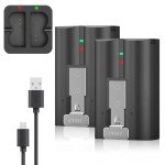 2 Pack Rechargeable Battery for Ring Doorbells & Cameras