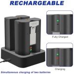 2 Pack Rechargeable Battery for Ring Doorbells & Cameras
