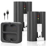 YUELAN 2-Pack Rechargeable Battery Pack for Ring