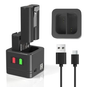 2 Pack Replacement Batteries & Charger for Ring