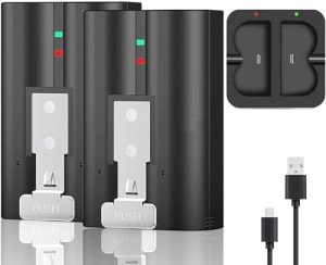 2-Pack Rechargeable Batteries with Charger for Ring Cameras