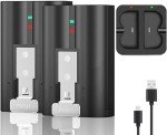 2-Pack Rechargeable Batteries with Charger for Ring Cameras