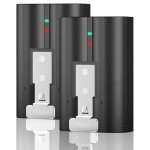 2-Pack Rechargeable Batteries with Charger for Ring Cameras