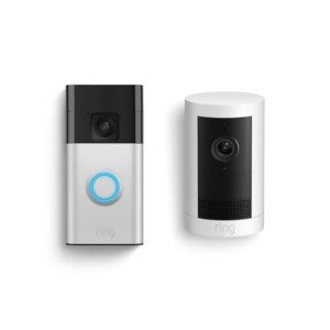 Ring Outdoor Security Camera & Video Doorbell Bundle