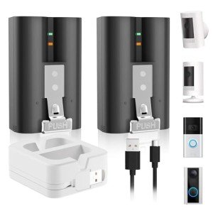 ApolloEnergy Ring Doorbell Battery Pack with Charger