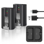 2-Pack Rechargeable Batteries for Ring Doorbell & Cam