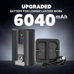 2-Pack Rechargeable Batteries for Ring Doorbell & Cam