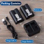 Ring Rechargeable Battery 2 Pack with Charger Station
