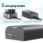 7200mAh Replacement Batteries for Ring Devices - 2 Pack