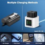 2-Pack Rechargeable Batteries & Charger for Ring Cameras