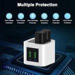 2-Pack Rechargeable Batteries & Charger for Ring Cameras