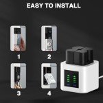 2-Pack Rechargeable Batteries & Charger for Ring Cameras
