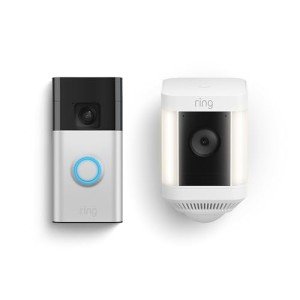 Ring Battery Doorbell & Spotlight Cam Plus Bundle