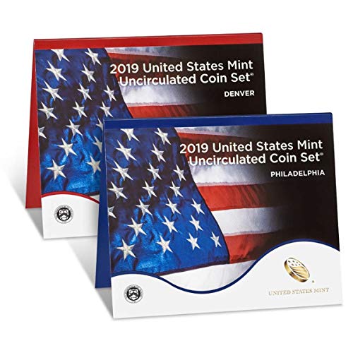 2019 P, D U.S. Mint Uncirculated 20 Coin Mint Set with CoA Uncirculated