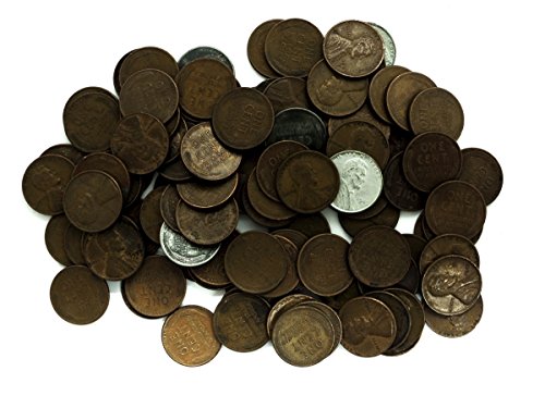 1 P, D, S Wheat Pennies Collection of 100 Various Dates + Bonus 10 Coins Circulated