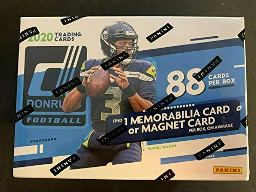 2020 Donruss Blaster Football Box NFL 88 Cards Per Box 1 Memorabilia Card or Magnet Card per Box