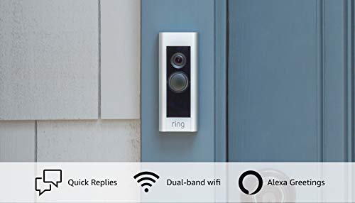 Ring Video Doorbell Pro â Upgraded, with added security features and a sleek design (existing doorbell wiring required)