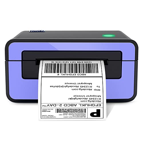 Polono USB Thermal Label Printer - 4x6 Thermal Shipping Label Printer Compatible with Amazon, Ebay, Shopify, and FedEx Labeling with One Click Setup on Windows and Mac