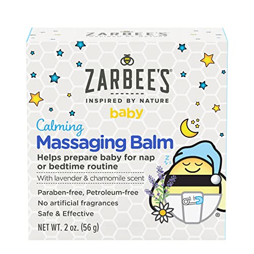 Zarbee's Baby Calming Massaging Balm with Shea Butter, Lavender and Chamomile, 2 Ounce